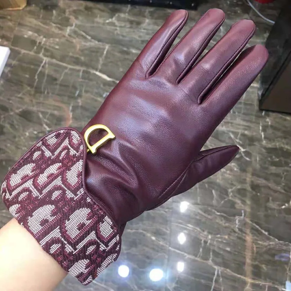 Dior Saddle Gloves Navy Blue Smooth Lambskin for Women Dior Saddle Gloves Navy Blue Smooth Lambskin for Women