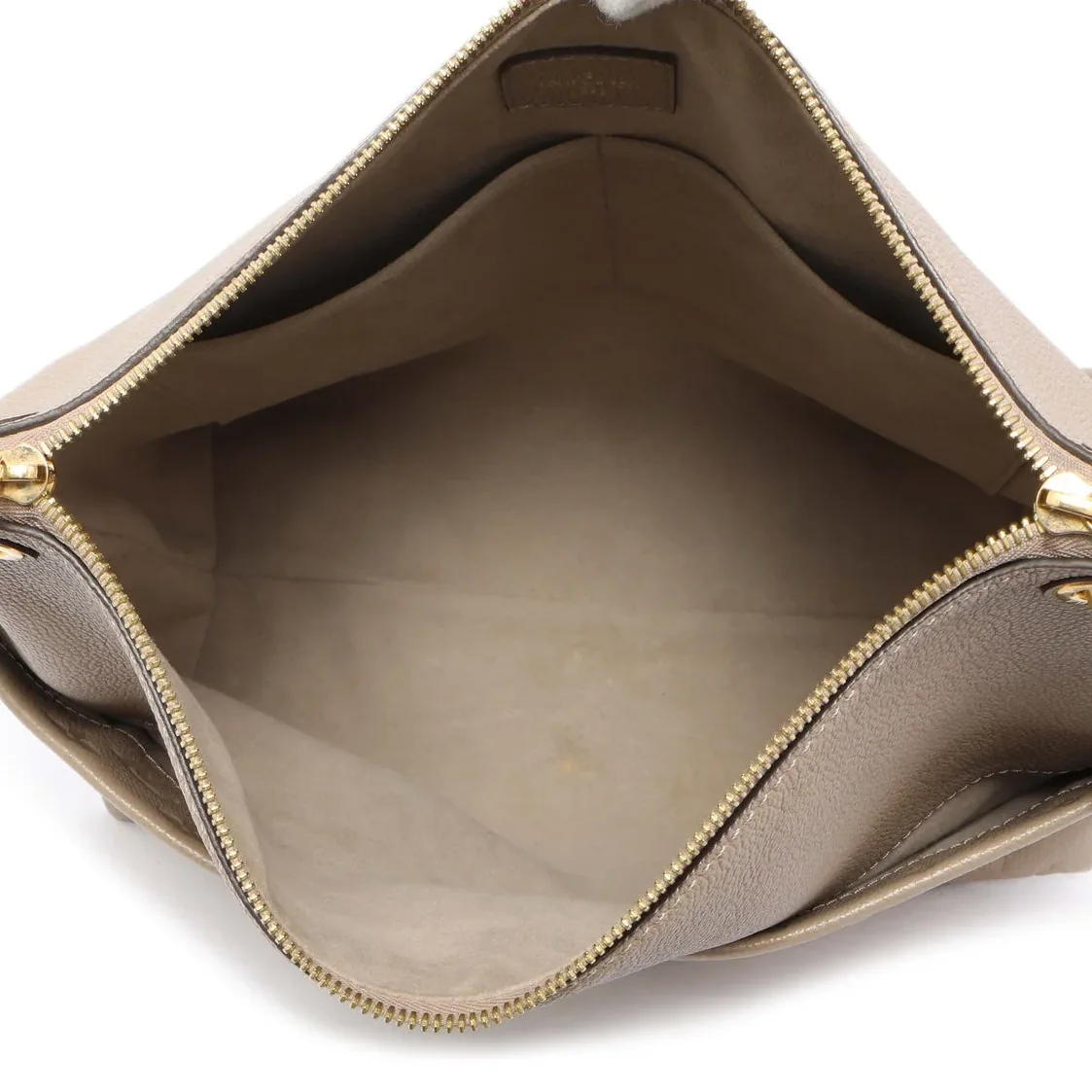 Louis Vuitton Maida Hobo Bag / Beige Monogram Empreinte Gold Hardware