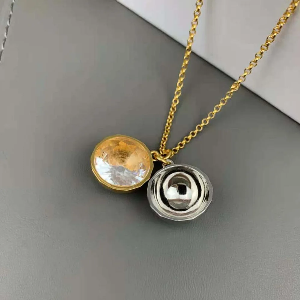Loewe Sphere Pendant in Crystal and Metal for Women Loewe Sphere Pendant in Crystal and Metal for Women