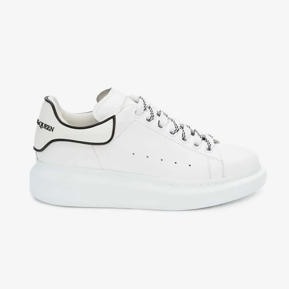 Alexander Mcqueen Oversized Sneaker White Smooth Calfskin Leather for Women in White