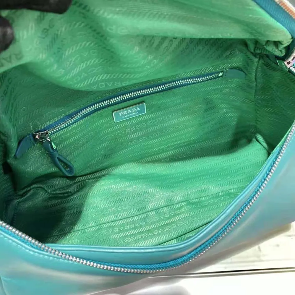 Prada Padded Nappa Leather Prada Signaux Bag for Women in Lime Prada Padded Nappa Leather Prada Signaux Bag for Women in Lime