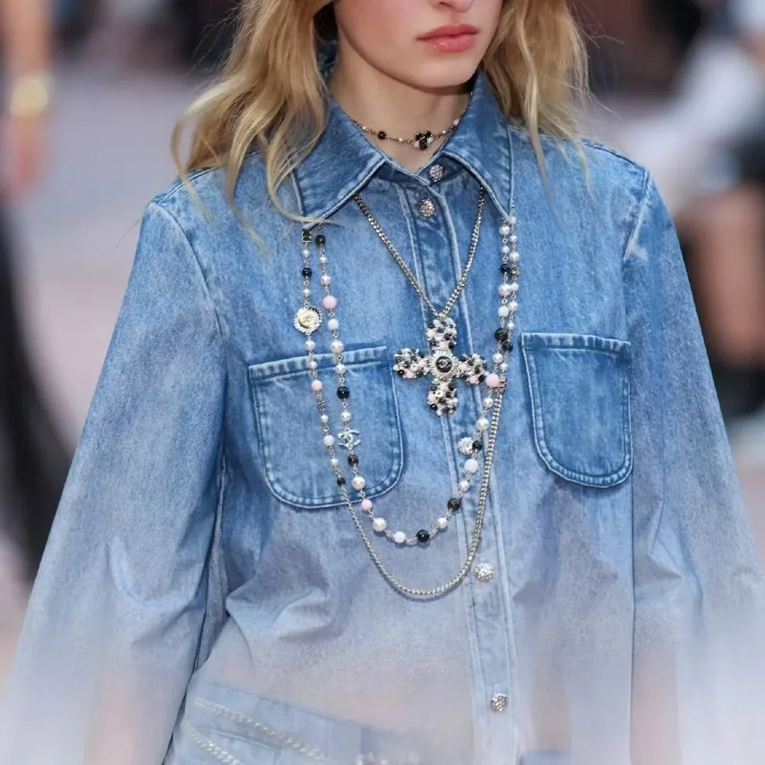 Chanel Pearl Long Necklace