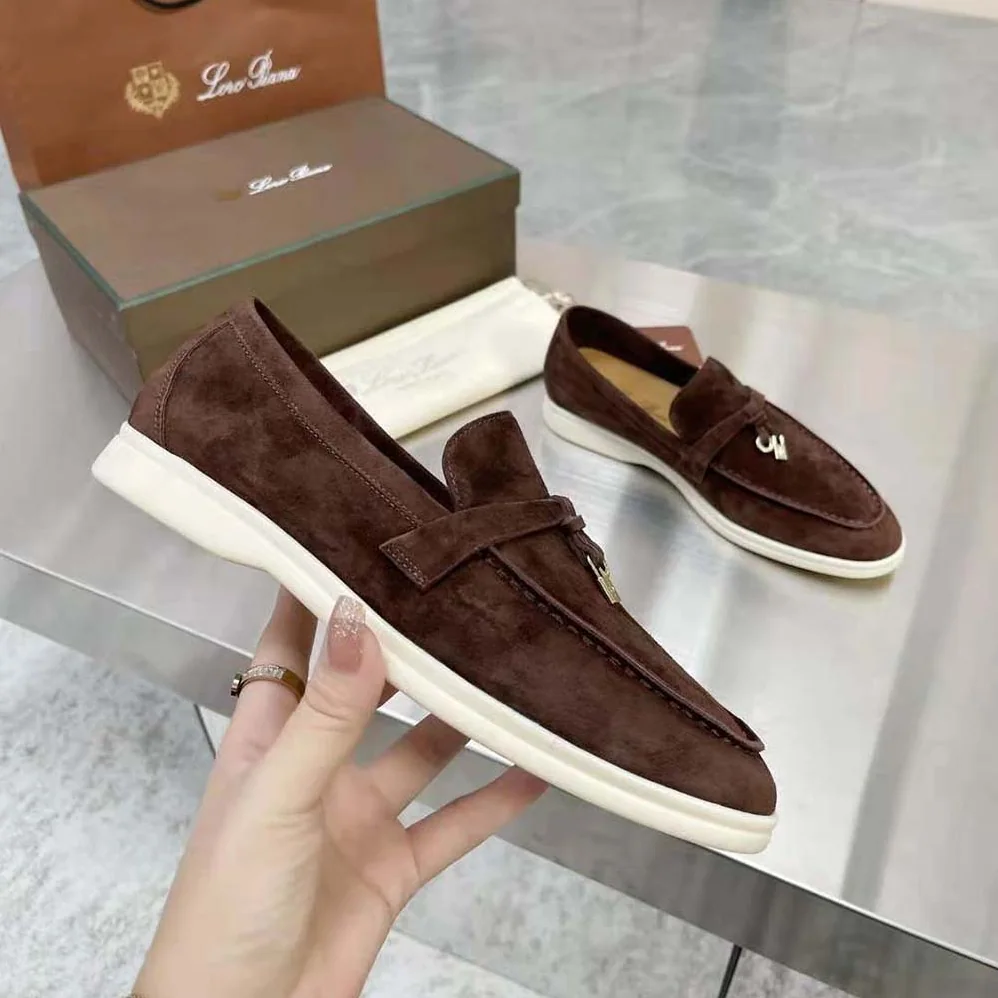 Loro Piana Summer Charms Walk Loafers for Unisex in Brown Loro Piana Summer Charms Walk Loafers for Unisex in Brown