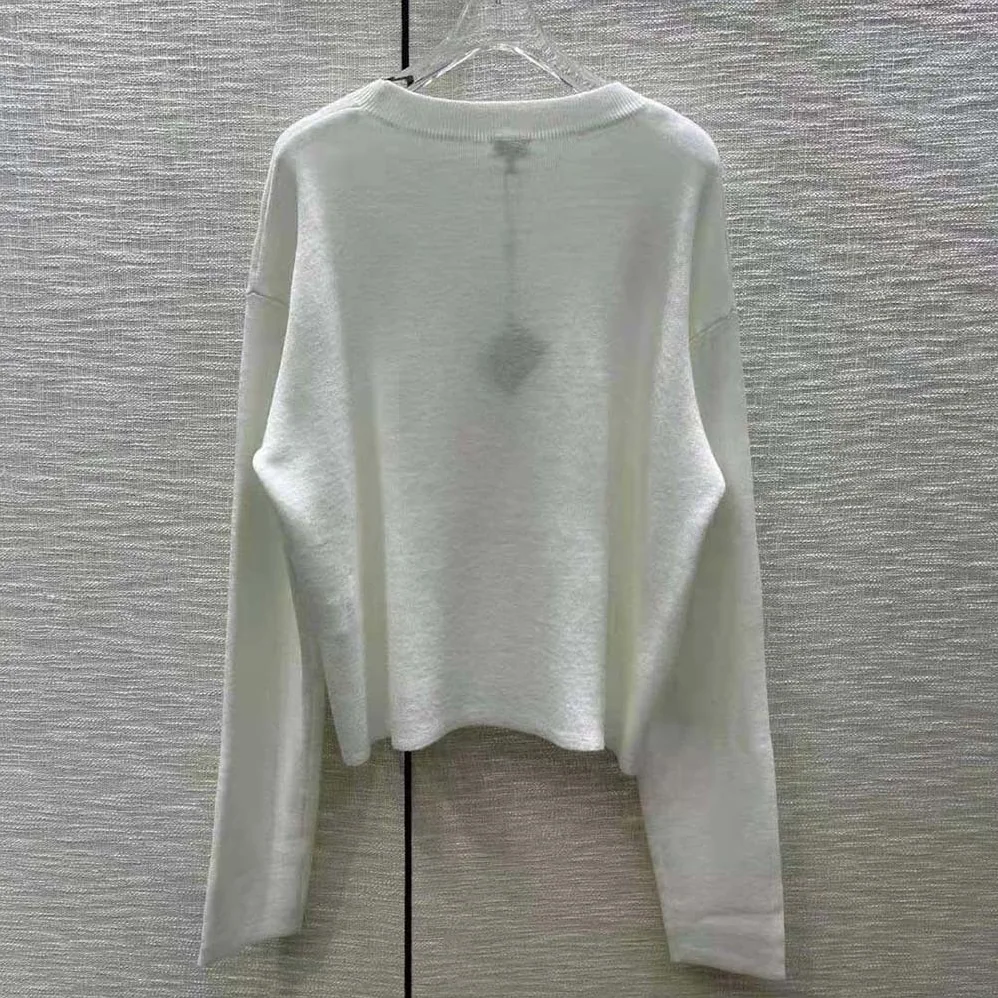 Loewe Anagram Sweater in Wool for Women in White Loewe Anagram Sweater in Wool for Women in White