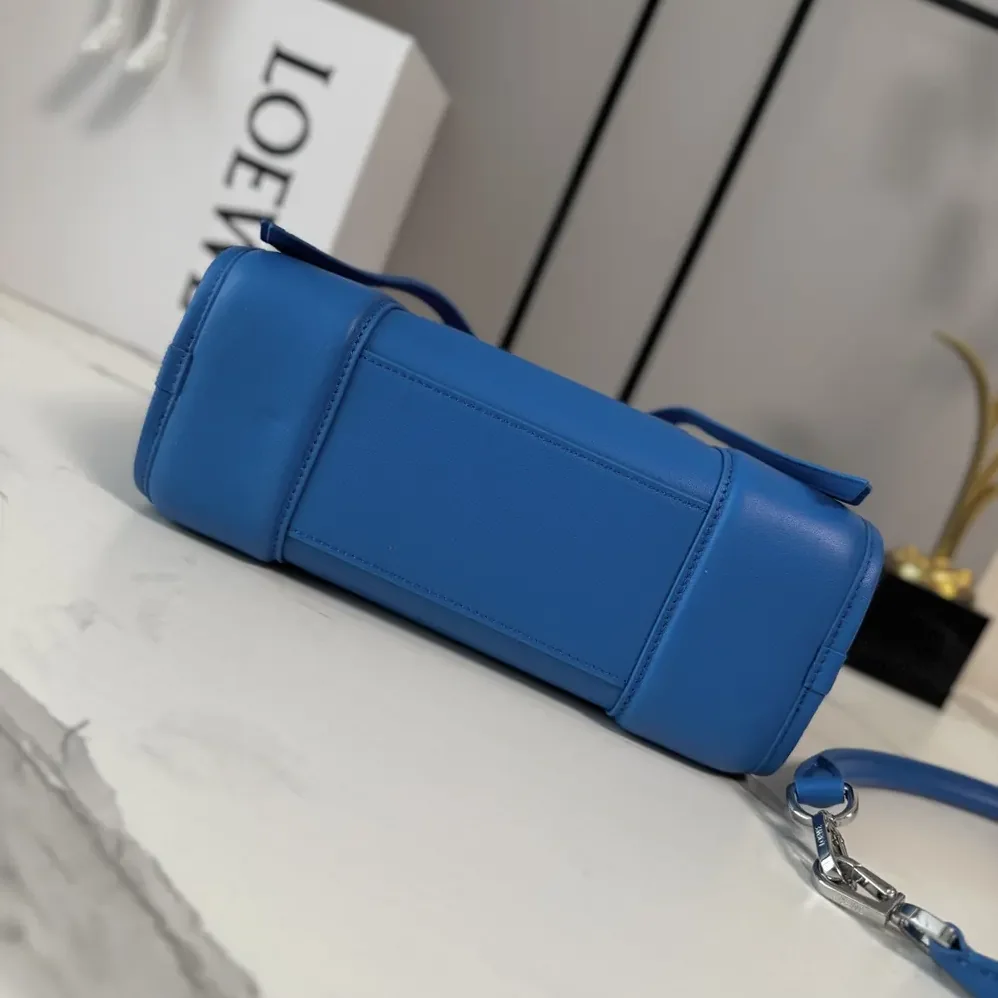 Loewe Small Amazona 180 Bag in Soft Calfskin for Women in Royal Azur
