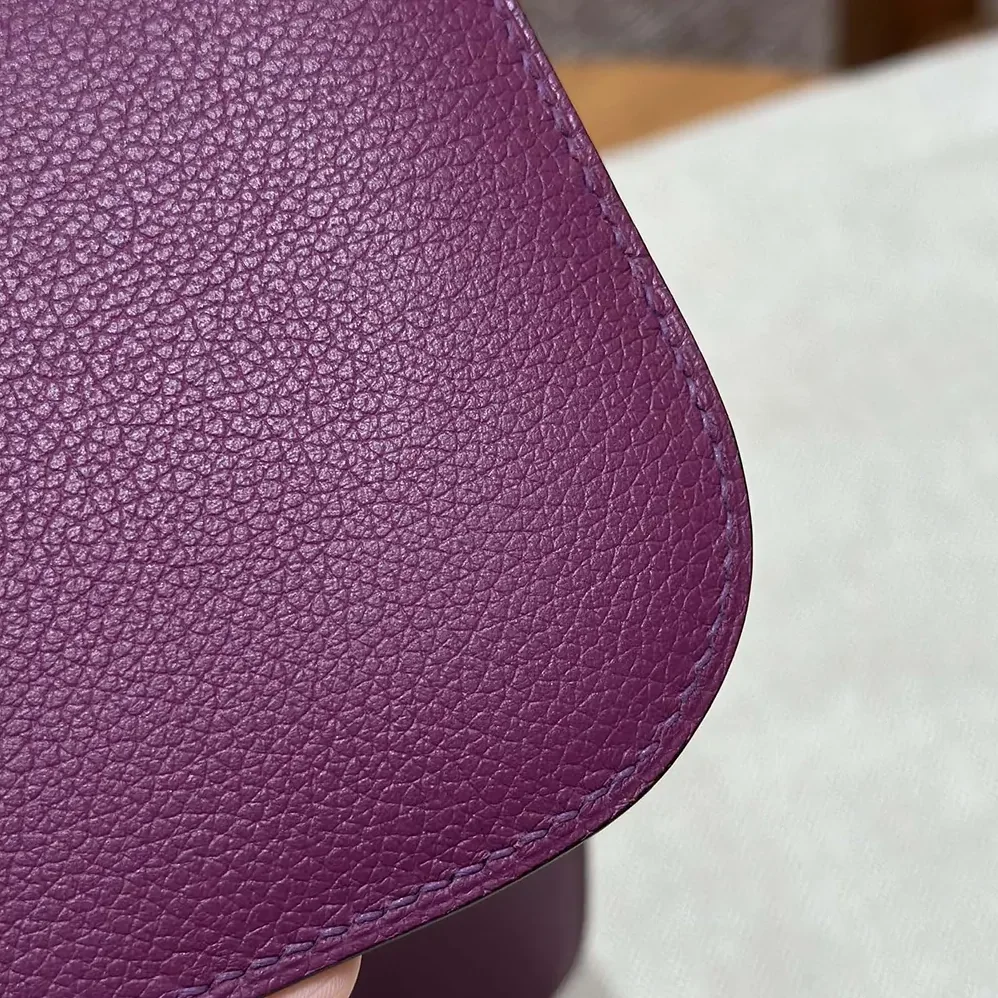 Hermes Constance 24 Bag Epsom Leather for Women in Purple/Gold