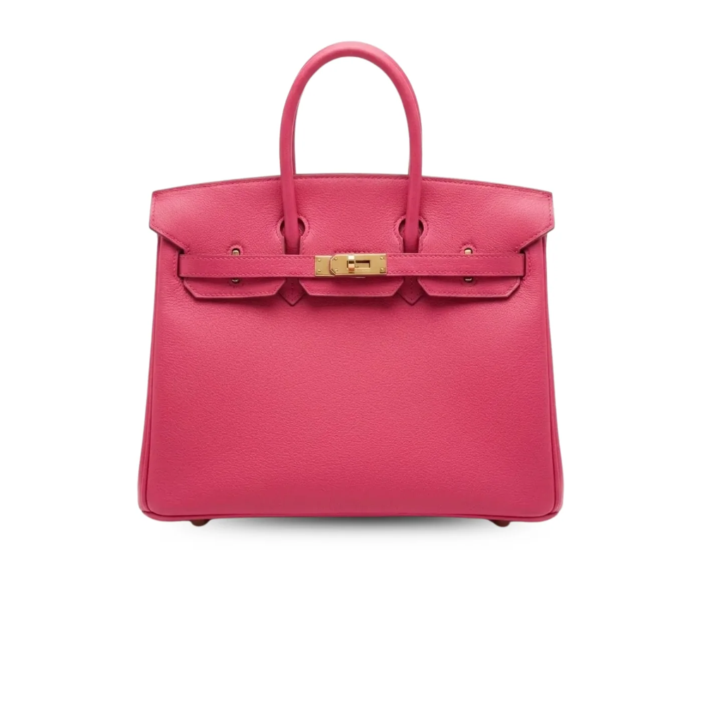 Hermes Birkin Top Handle Bag in Dark Pink Gold Hardware