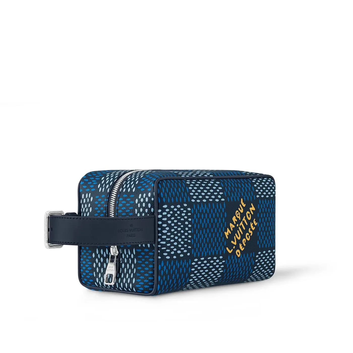Louis Vuitton Locker Dopp Kit Blue 9.1 Inches/
