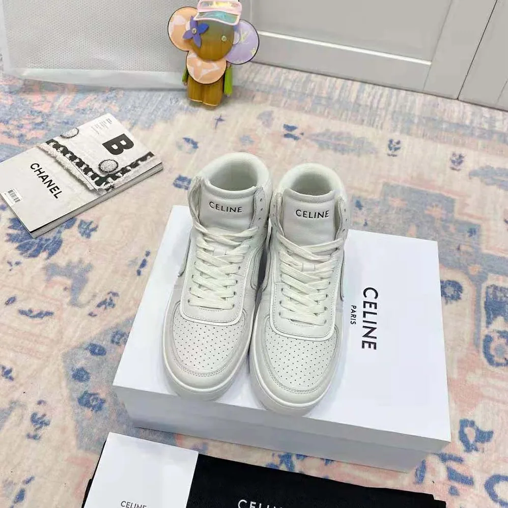 Celine Z Trainer CT-01 High Top Sneaker in Calfskin for Women in White