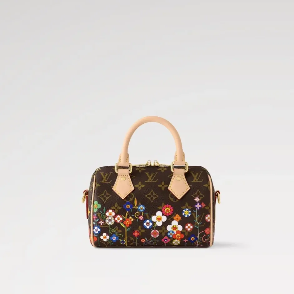 Louis Vuitton LV x TM Speedy Bandouliere 20 Top Handle Bag in Monogram Canvas Gold Hardware Louis Vuitton LV x TM Speedy Bandouliere 20 Top Handle Bag in Monogram Canvas Gold Hardware