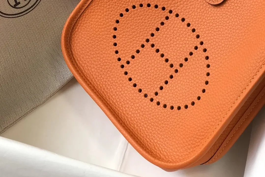 Hermes Evelyne 16 Amazone Bag Orange With Silver in Toned Hardware Hermes Evelyne 16 Amazone Bag Orange With Silver in Toned Hardware