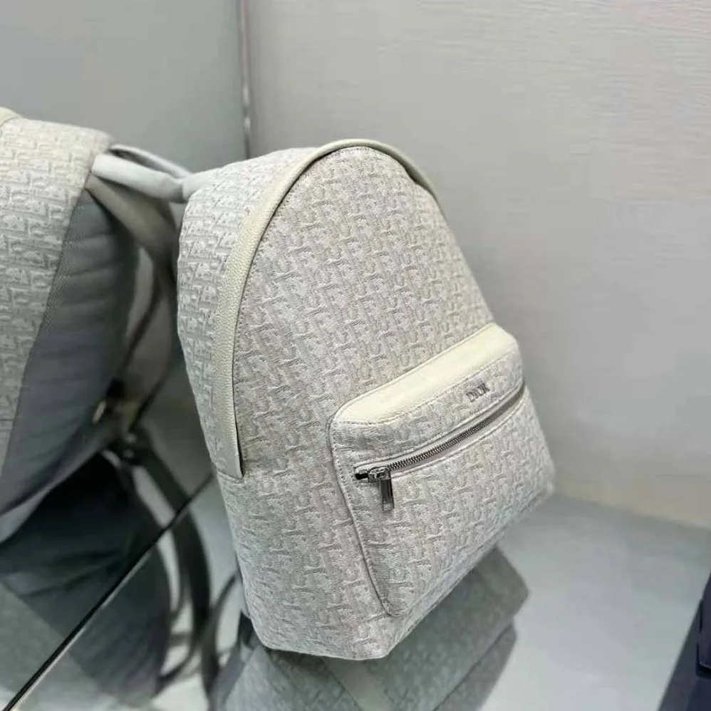 Dior Rider Backpack Beige Dior Oblique Jacquard for Men