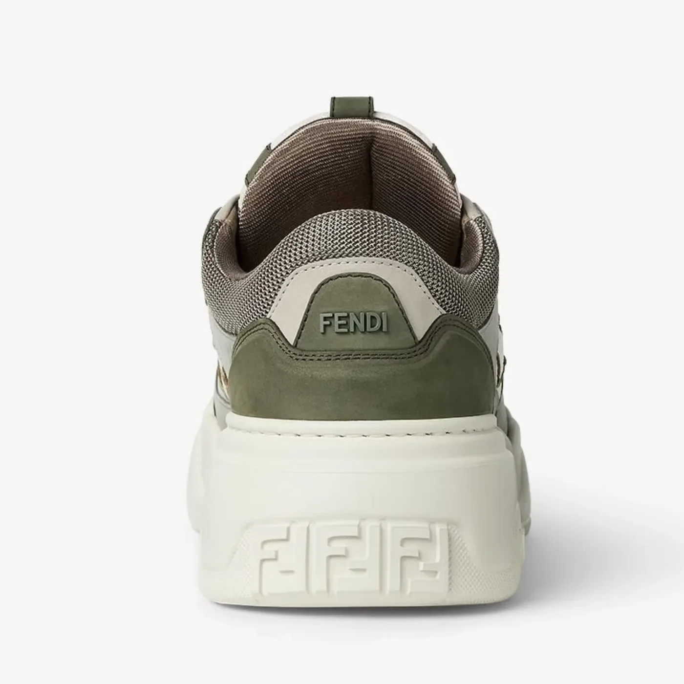 Fendi Force Sneakers White And Green 7E1728AU21F1RSW
