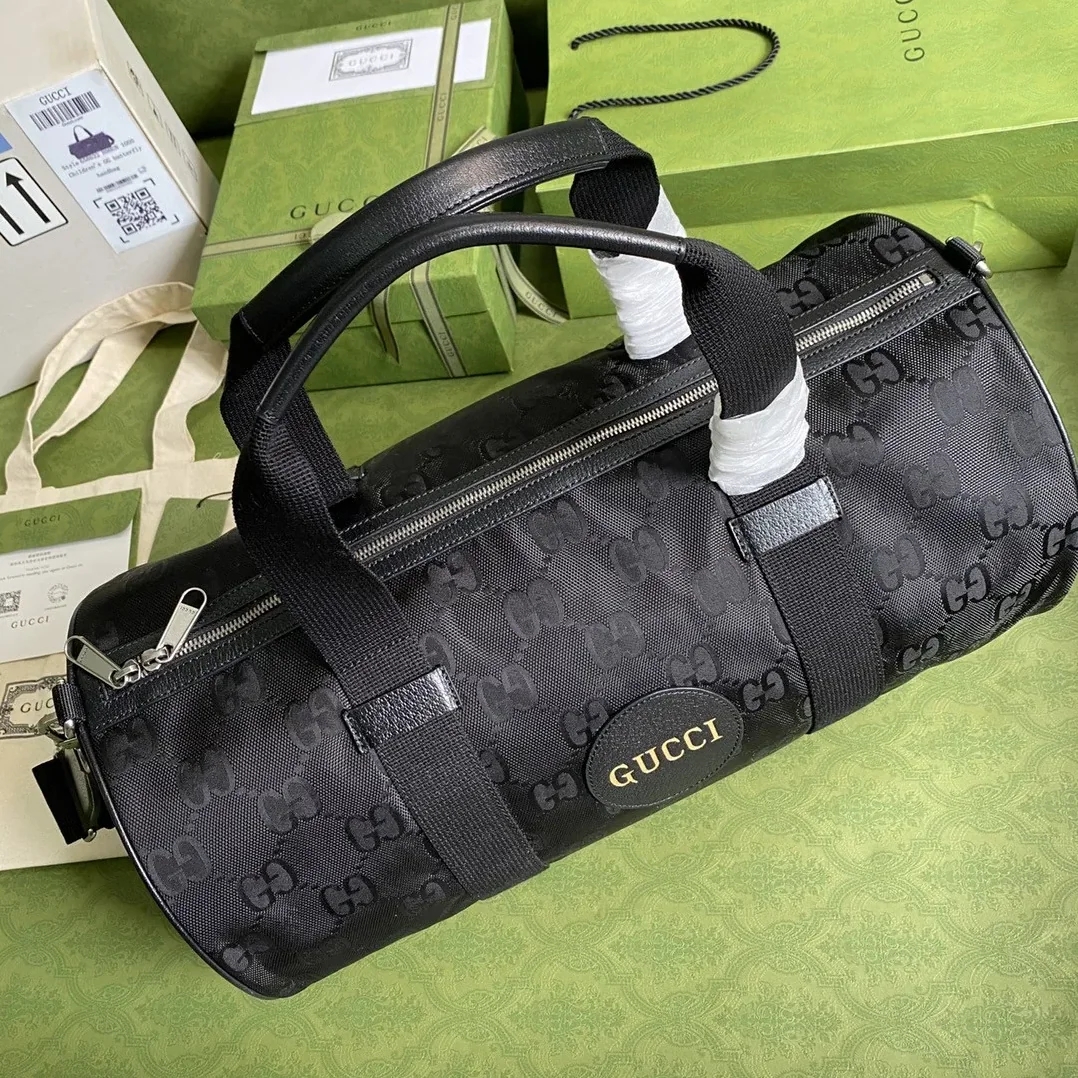 Gucci Off The Grid Duffle Bag Black GG Nylon / Gucci Off The Grid Duffle Bag Black GG Nylon /