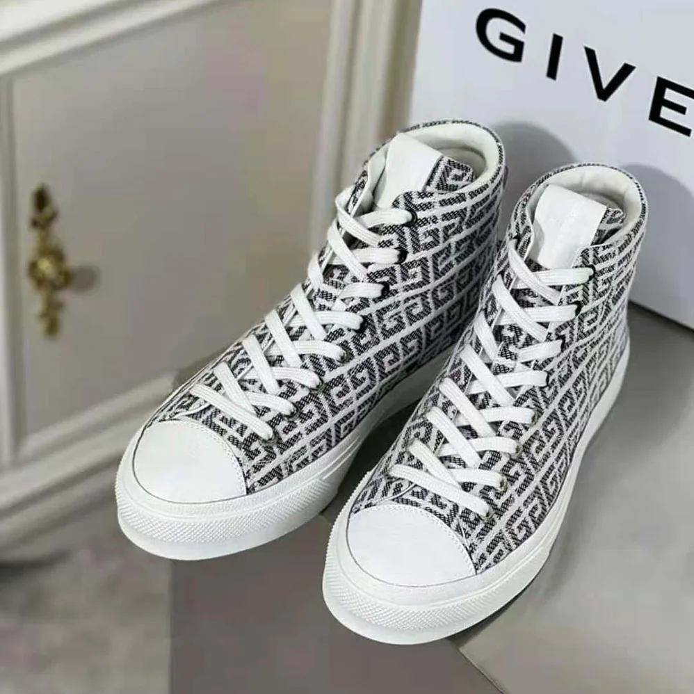Givenchy High Sneakers City in 4G Jacquard for Unisex in Black