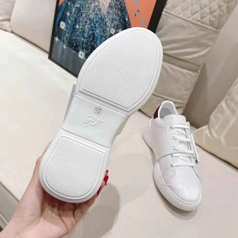 Roger Vivier Viv Skate Love Buckle Sneakers in Patent Leather for Women Roger Vivier Viv Skate Love Buckle Sneakers in Patent Leather for Women