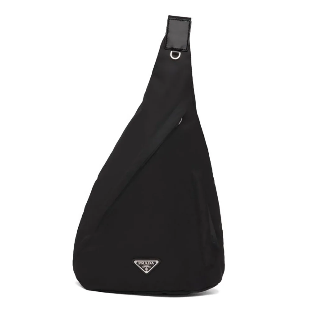 Prada Re-Nylon and Leather Backpack for Women in Black