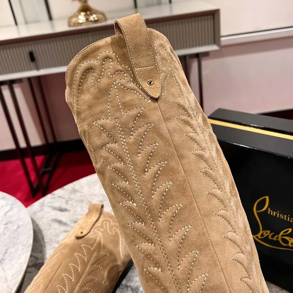 Christian Louboutin Santia Botta 85 mm Boots Veau Velours for Women