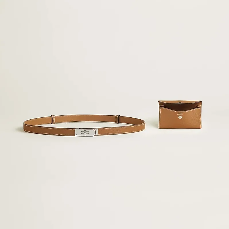 Hermes Kelly Pocket 18 Belt Brown