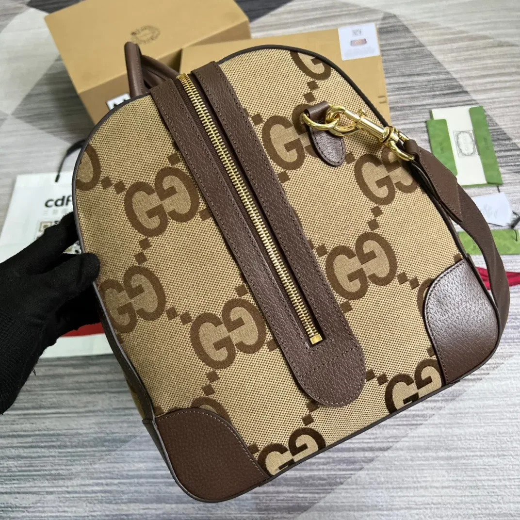 Gucci Jumbo GG Large Duffle Bag Brown /