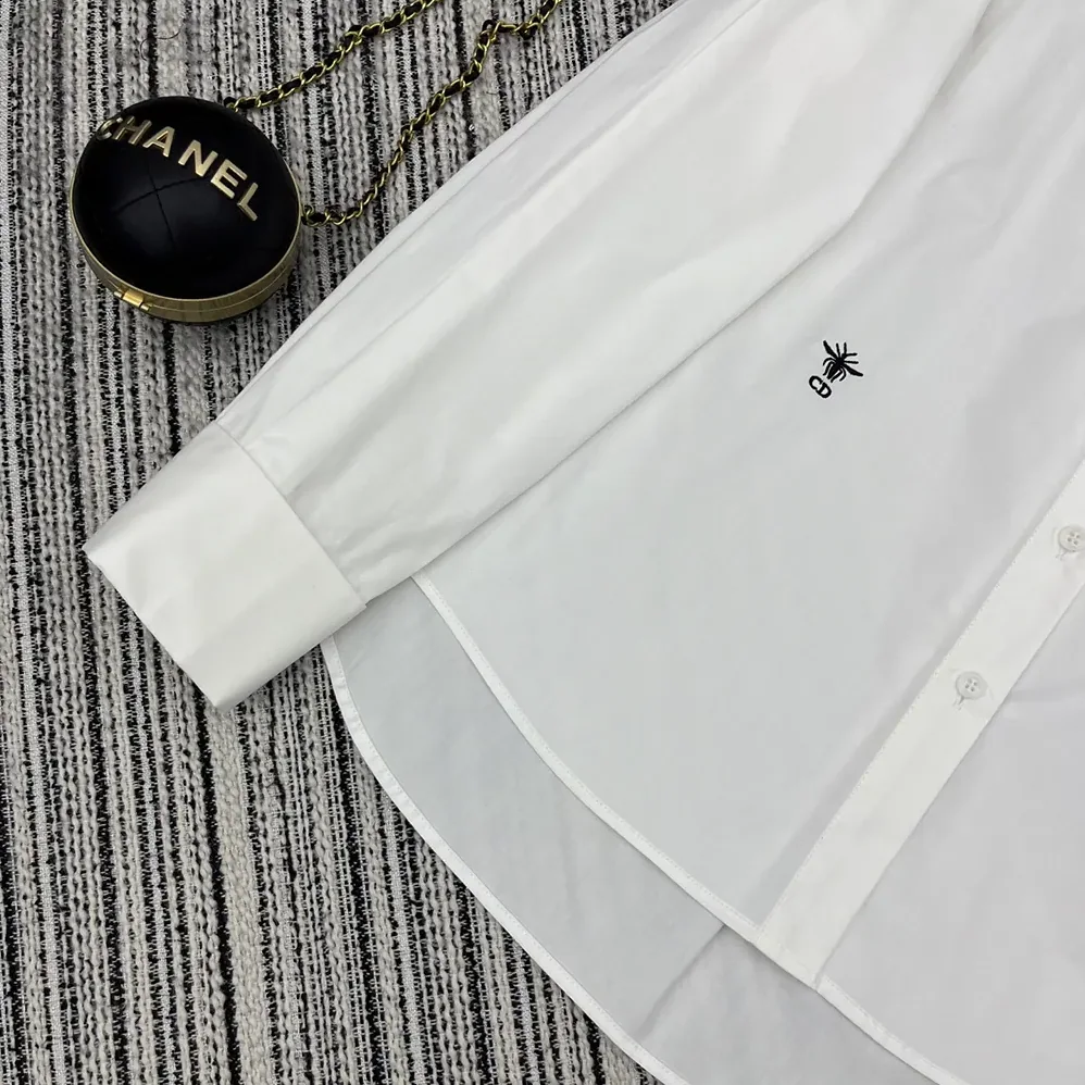 Dior Blouse White Cotton Poplin for Women