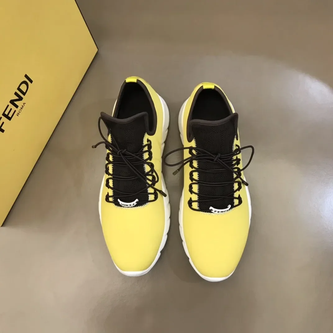 Fendi FD Faster Trainers Yellow Fendi FD Faster Trainers Yellow