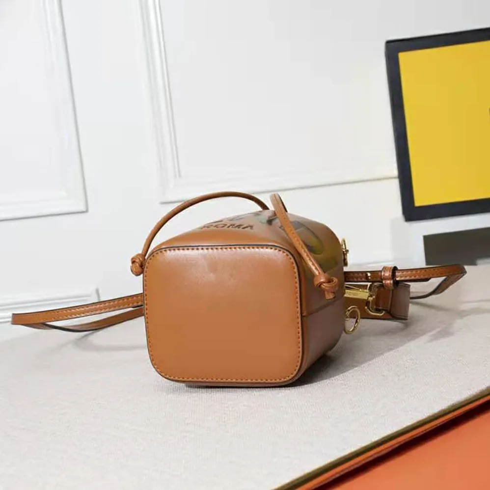 Fendi Mon Tresor Leather Mini Bag for Women in Brown