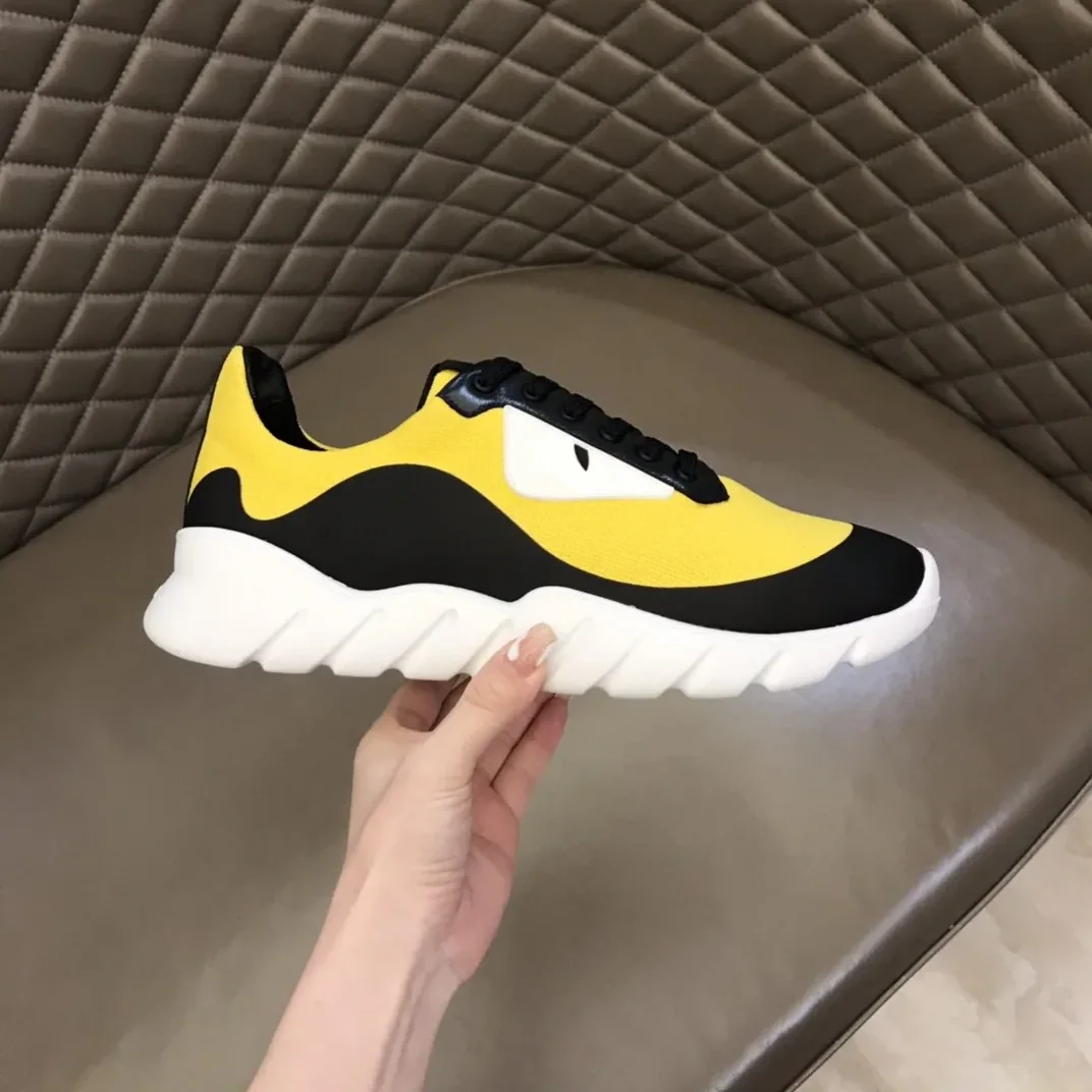 Fendi Force Black in Yellow Sneakers Fendi Force Black in Yellow Sneakers