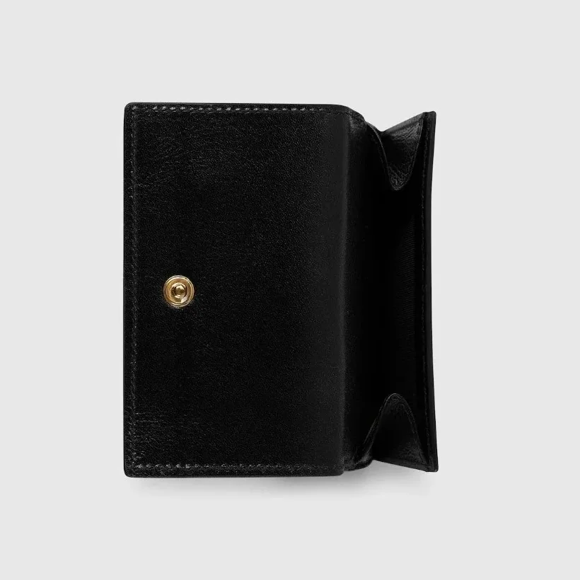 Gucci Horsebit Web Small Tri-fold Wallet / Black Gold Hardware Gucci Horsebit Web Small Tri-fold Wallet / Black Gold Hardware