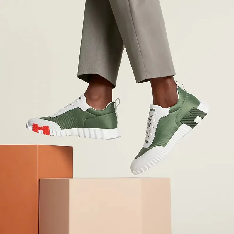 Hermes Bouncing Sneakers Matcha in White Hermes Bouncing Sneakers Matcha in White