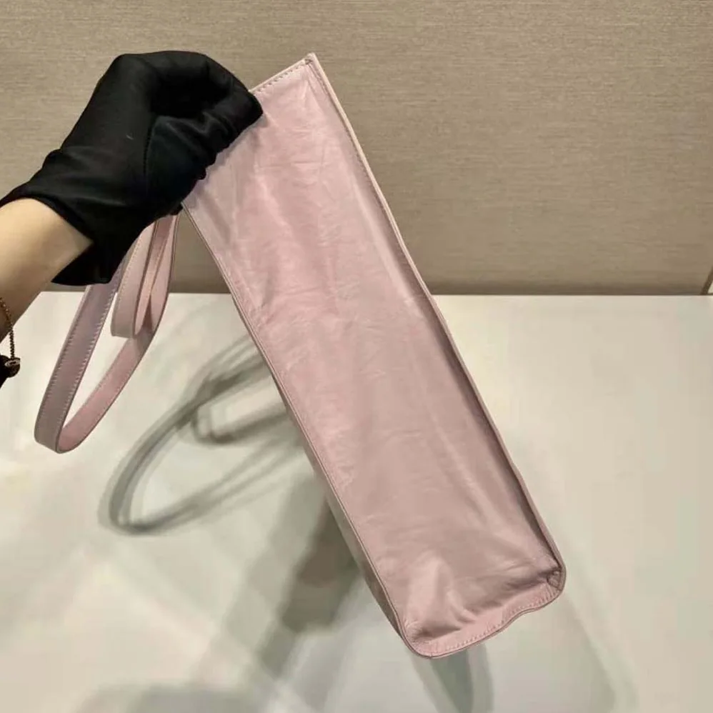 Prada Small Antique Nappa Leather Tote for Women in Pink Prada Small Antique Nappa Leather Tote for Women in Pink