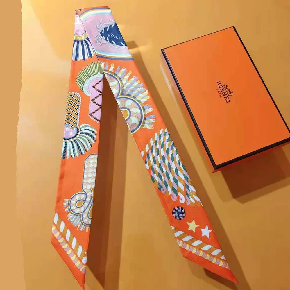Hermes Epaulettes De Gala Twilly for Women in Orange Hermes Epaulettes De Gala Twilly for Women in Orange