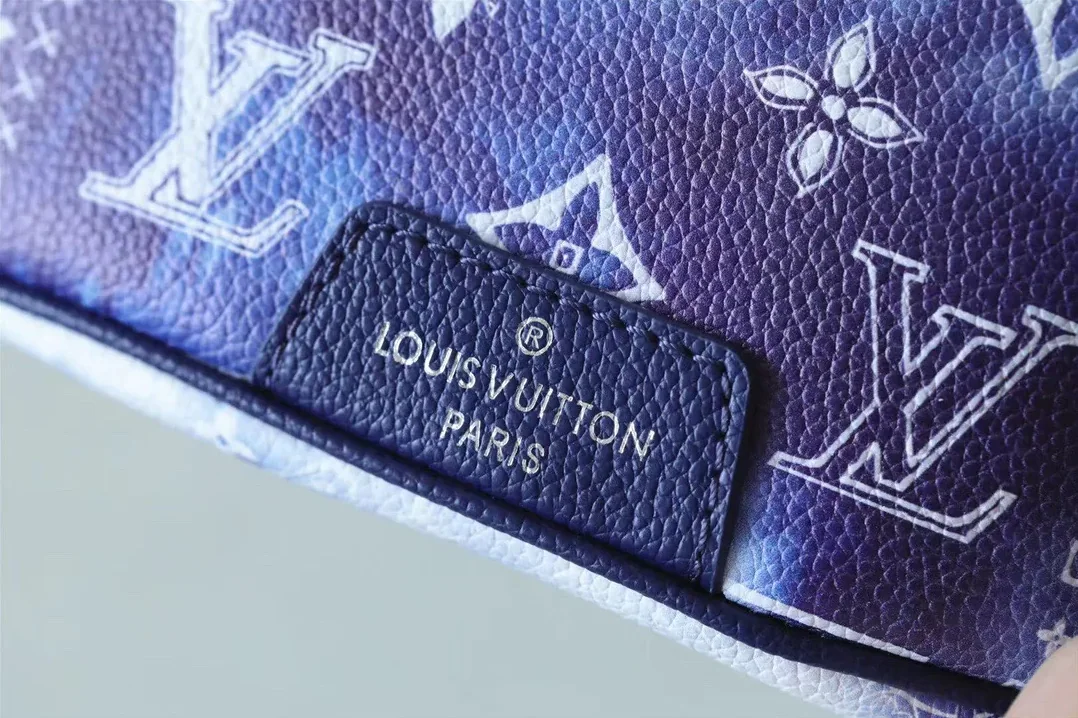 Louis Vuitton Discovery Bumbag PM in Monogram Blue Silver Hardware Louis Vuitton Discovery Bumbag PM in Monogram Blue Silver Hardware
