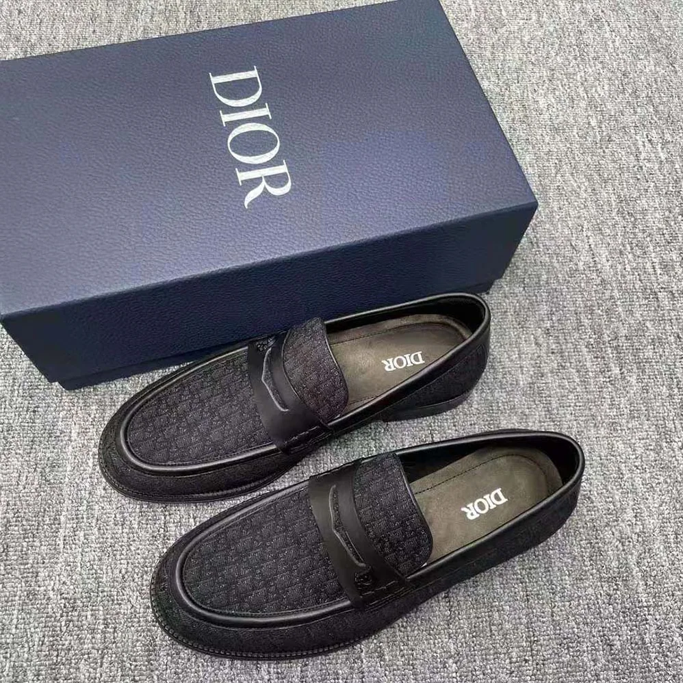 Dior Granville Loafer Black Dior Oblique Jacquard for Men Dior Granville Loafer Black Dior Oblique Jacquard for Men