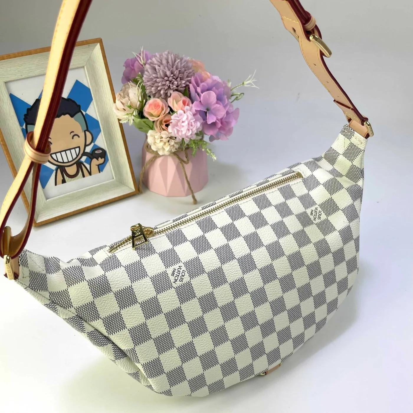 Louis Vuitton Bumbag in Damier Azur Gold Hardware