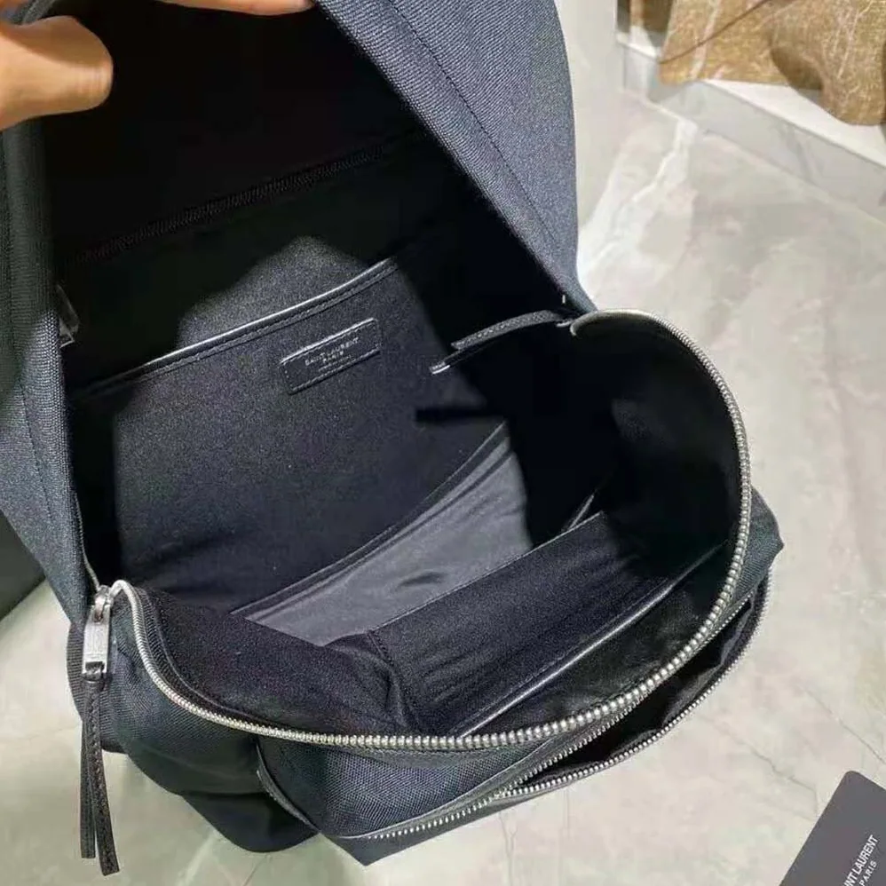 Saint Laurent YSL City Mini Backpack in Canvas for Women