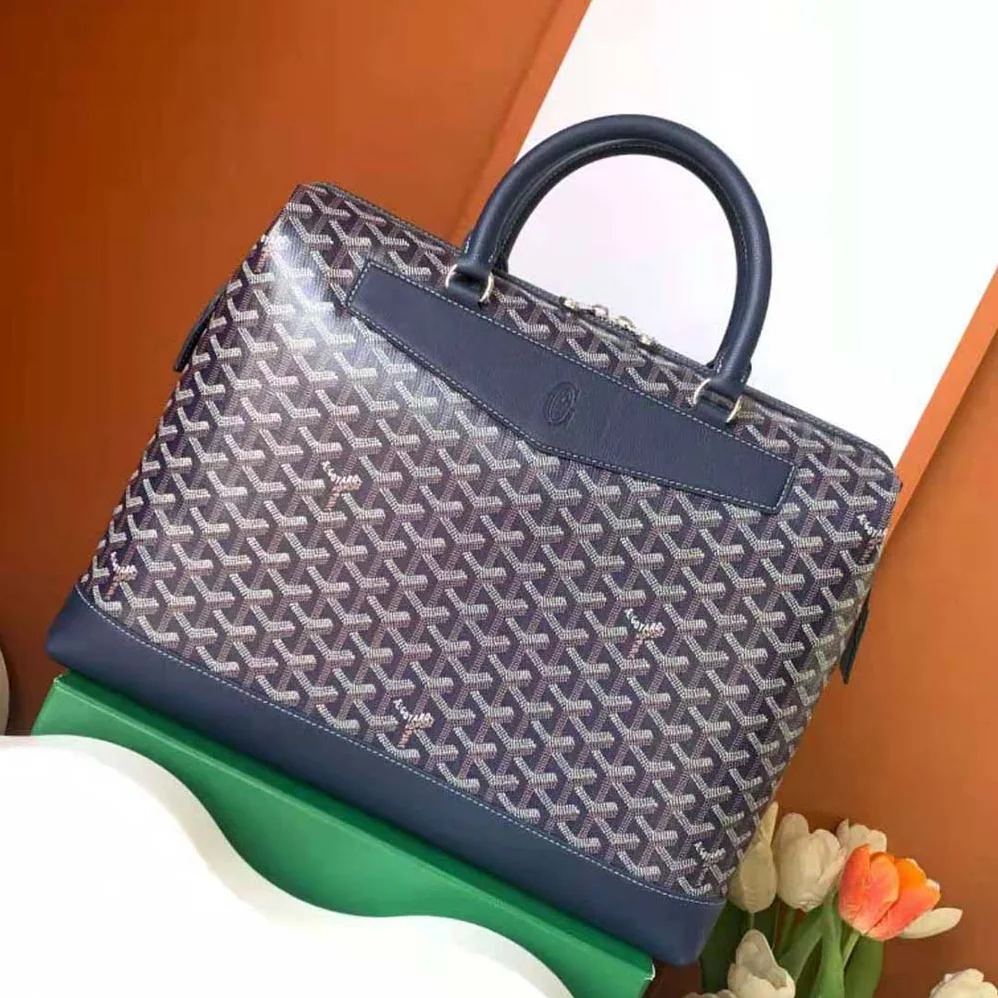 Goyard Cisalpin Document Case for Unisex in Navy