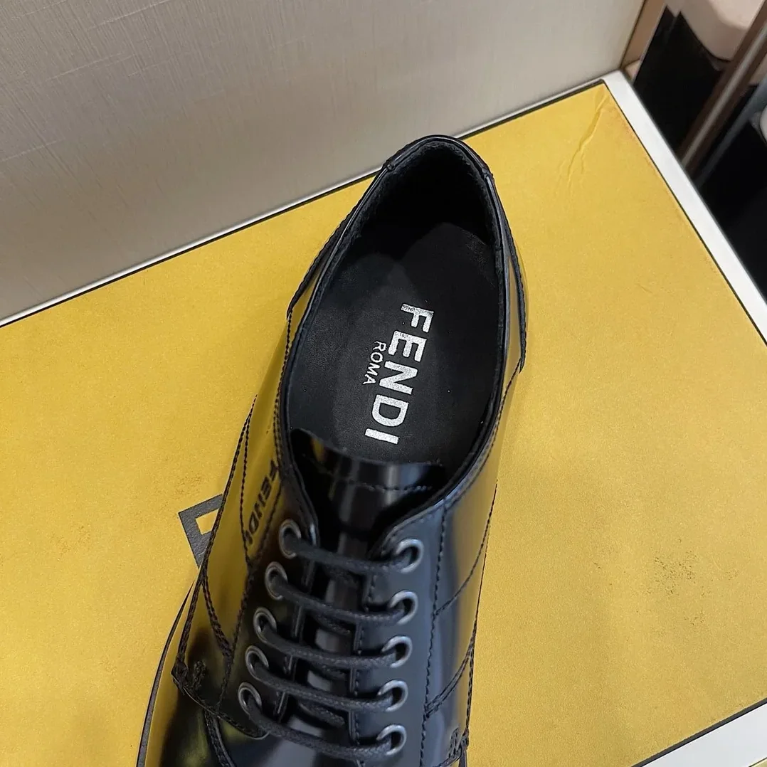 Fendi Force Shiny Black Shoes