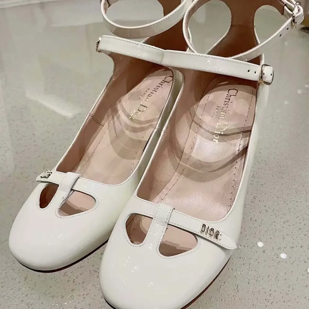Dior Aime Dior Pump White Patent Calfskin for Women Dior Aime Dior Pump White Patent Calfskin for Women