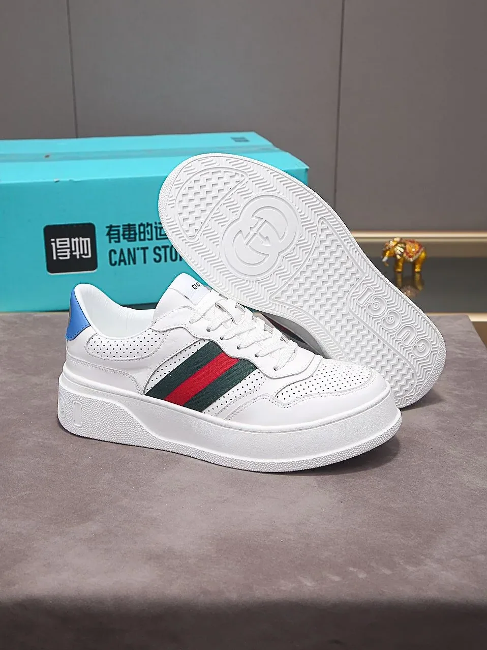 Gucci Sneaker With Web White for Men Gucci Sneaker With Web White for Men