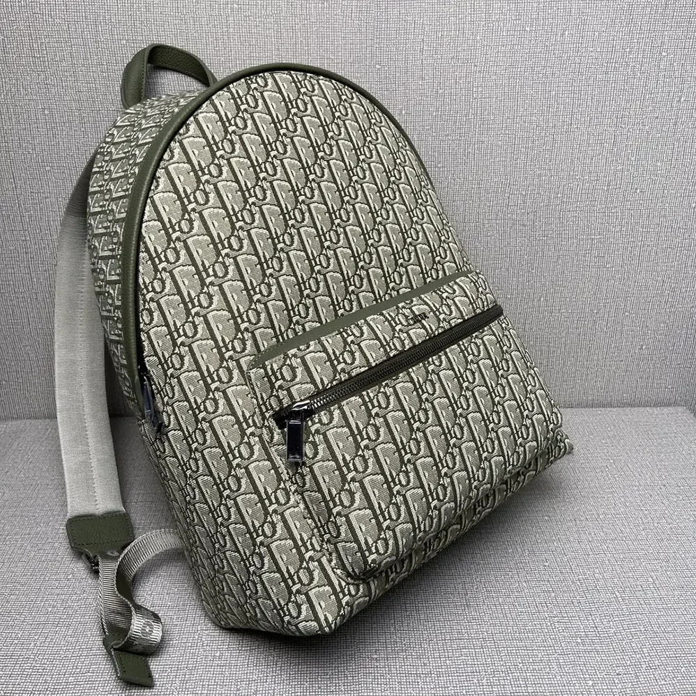 Dior Rider Backpack Khaki Dior Oblique Jacquard for Men Dior Rider Backpack Khaki Dior Oblique Jacquard for Men