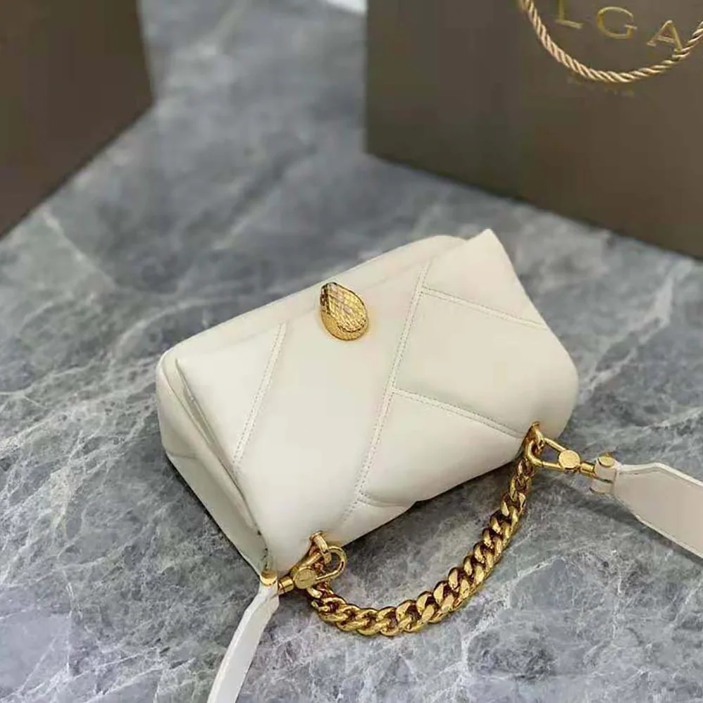 Bvlgari Serpenti Cabochon Crossbody Mini Bag for Women in White Bvlgari Serpenti Cabochon Crossbody Mini Bag for Women in White