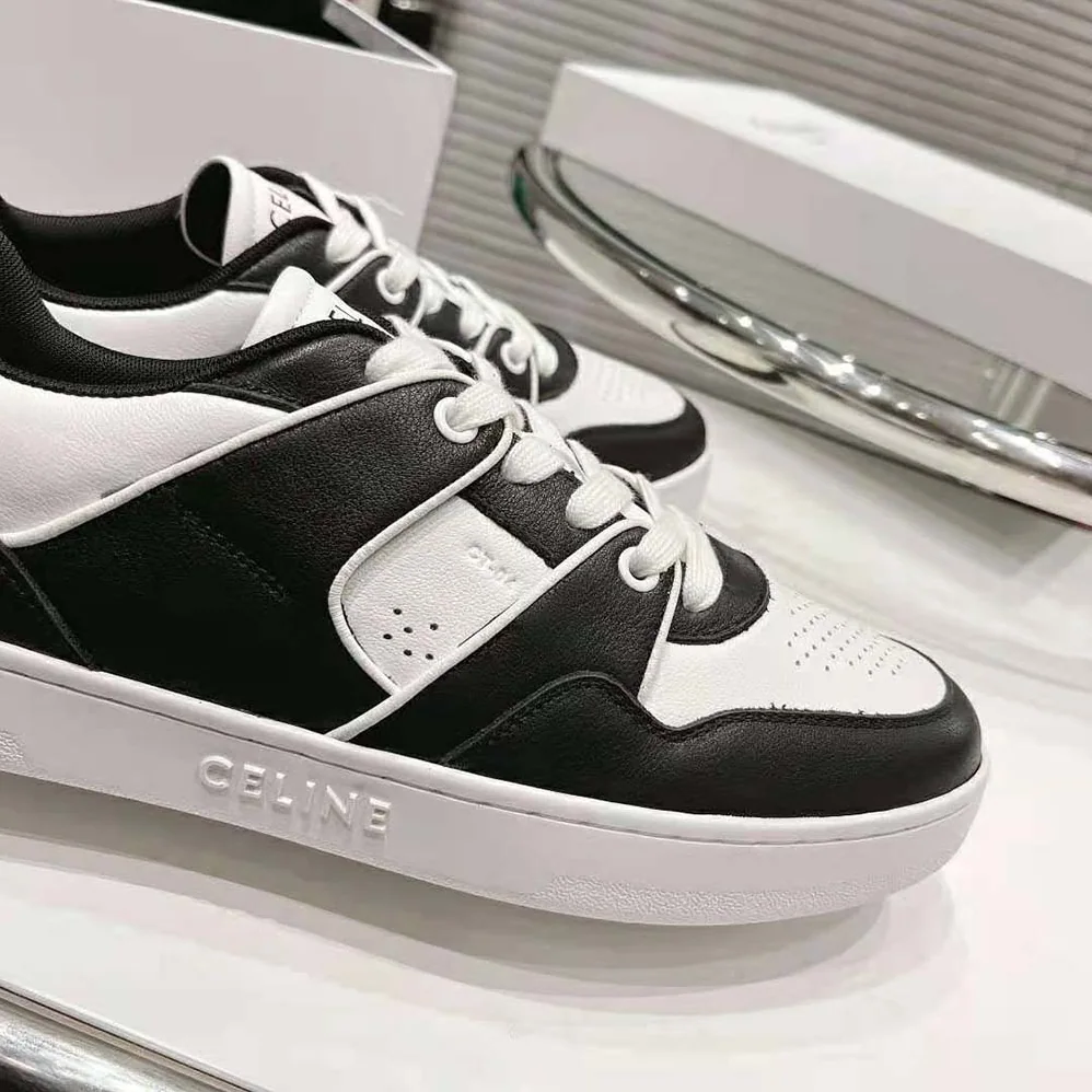 Celine CT-04 Celine Trainer Low Lace-up Sneaker in Calfskin for Men in Black Celine CT-04 Celine Trainer Low Lace-up Sneaker in Calfskin for Men in Black