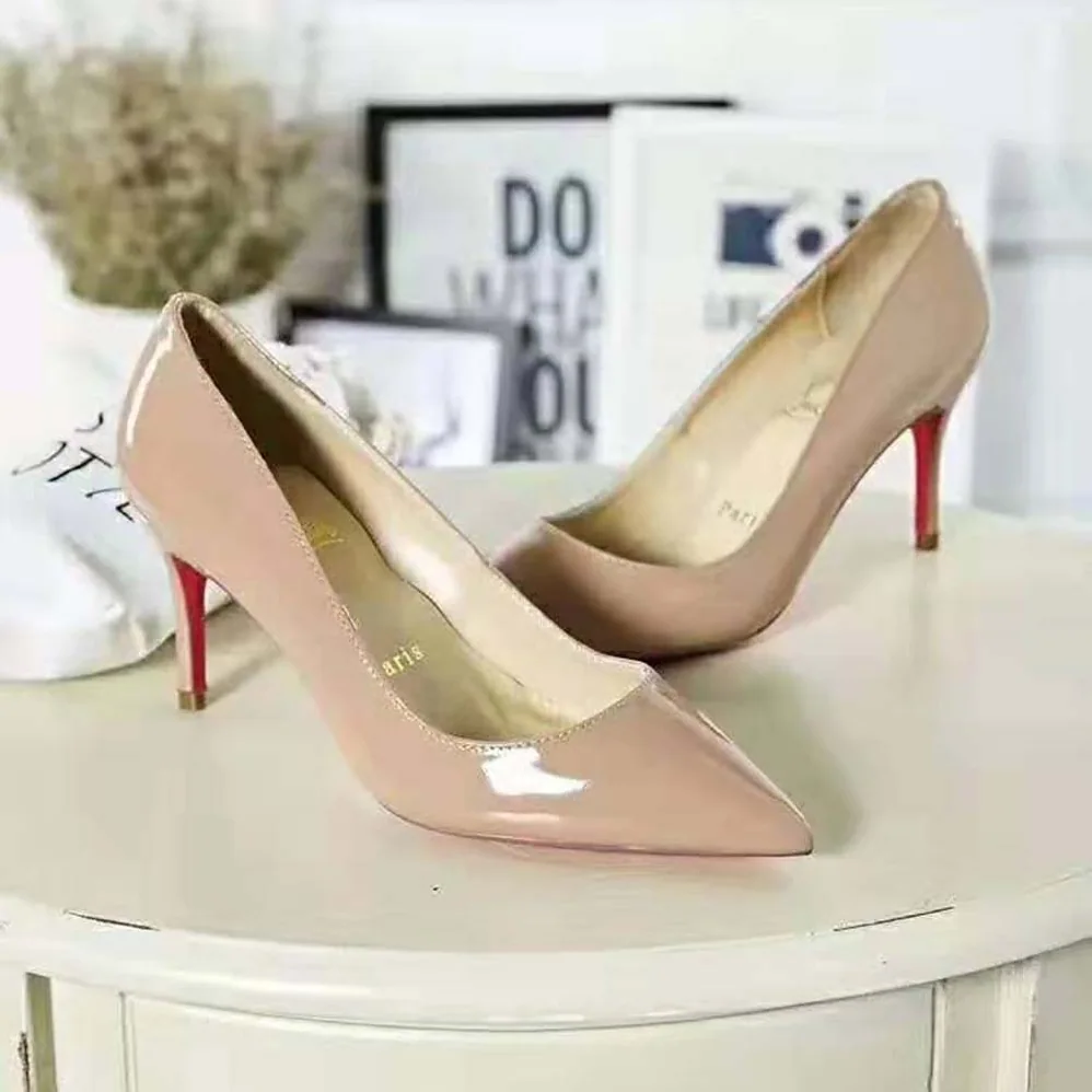 Christian Louboutin Shoes Pigalle 85 mm Heel Height for Women in Sandy Christian Louboutin Shoes Pigalle 85 mm Heel Height for Women in Sandy