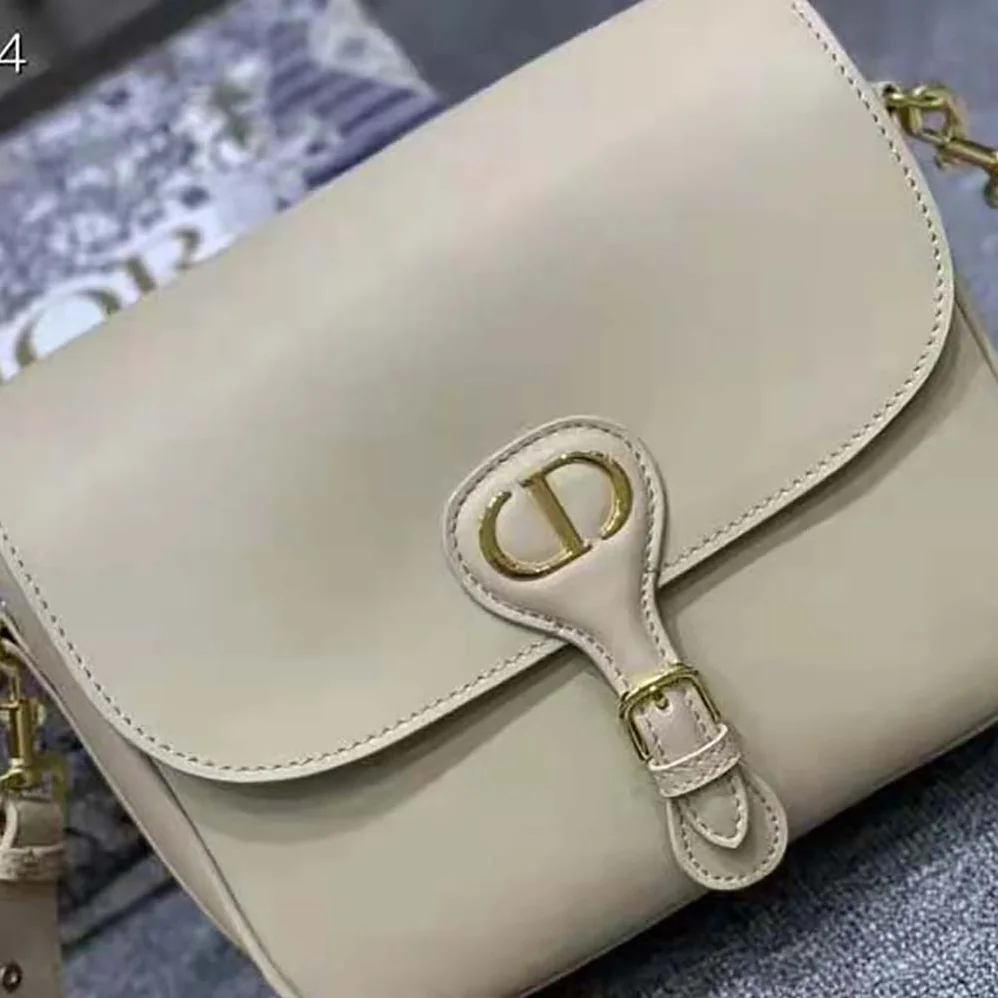 Dior Large Dior Bobby Bag Box Calfskin for Women in Beige