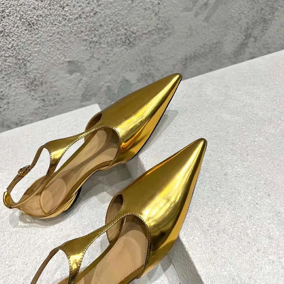 Bottega Veneta Rocket T-Bar Ballerina Flat Laminated Leather T-Bar Ballerina for Women in Gold Bottega Veneta Rocket T-Bar Ballerina Flat Laminated Leather T-Bar Ballerina for Women in Gold