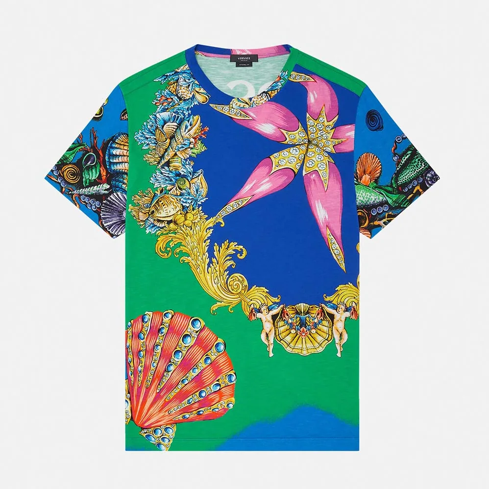Versace Tresor DE LA Mer Print T for Men in shirt