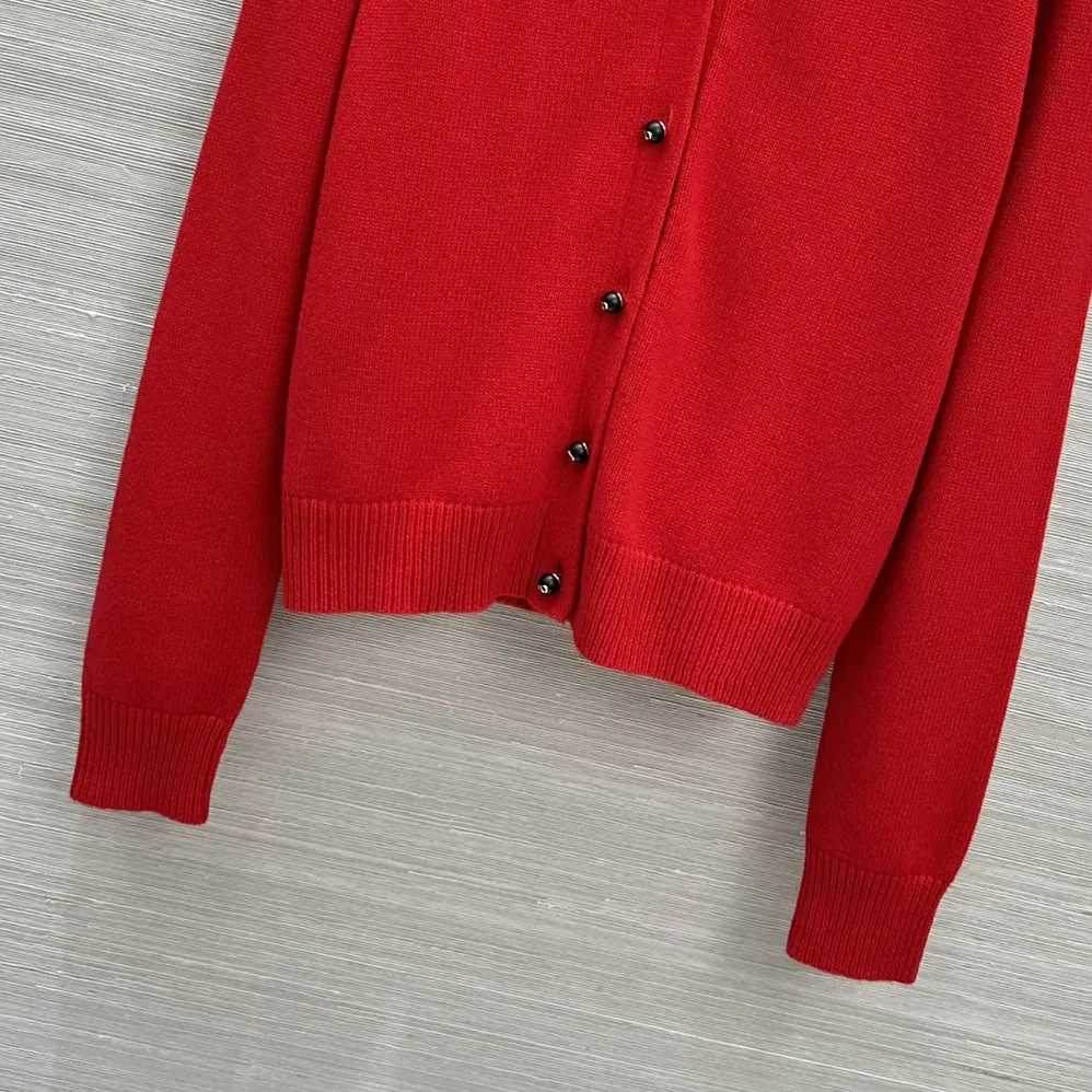 Dior Dioramour Twinset Red Cashmere Knit for Women Dior Dioramour Twinset Red Cashmere Knit for Women