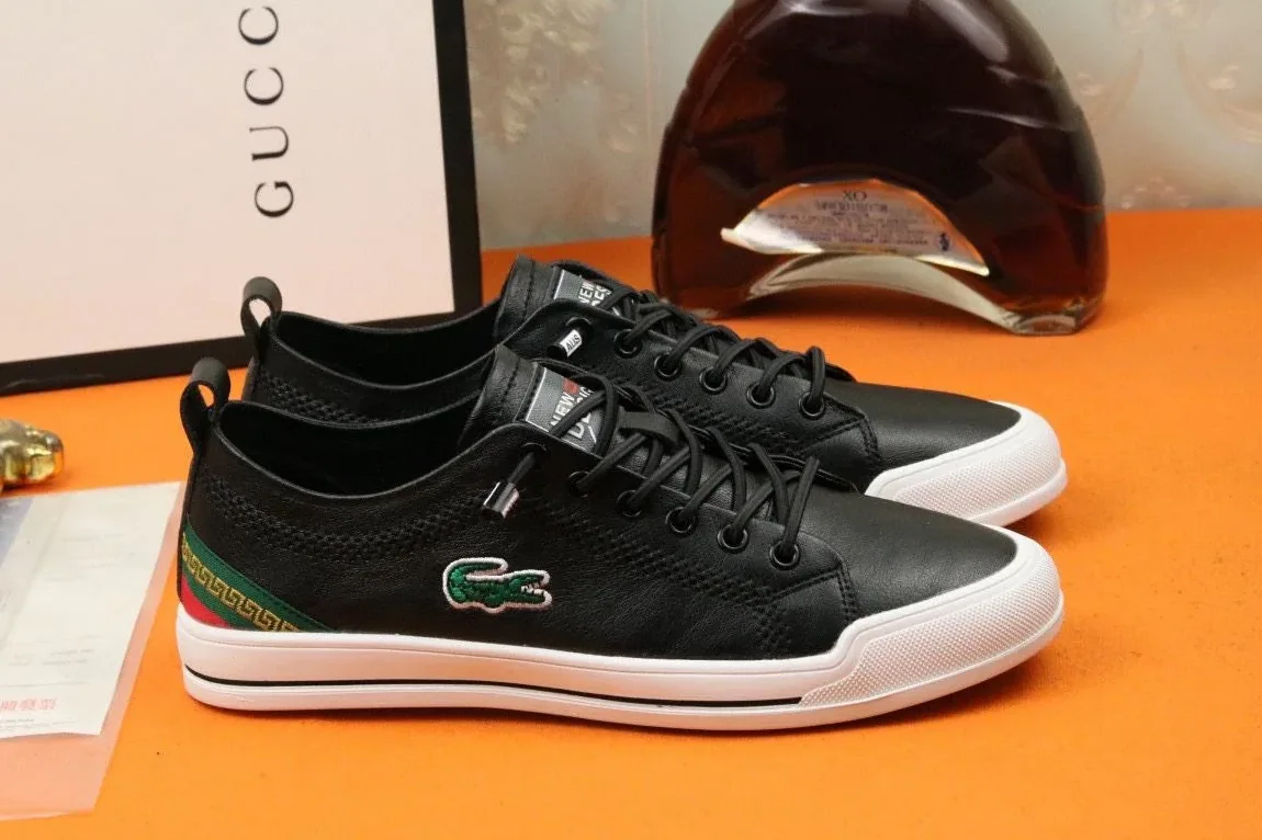 Gucci Sneaker Loafer With Embroidered Crocodile Black for Men
