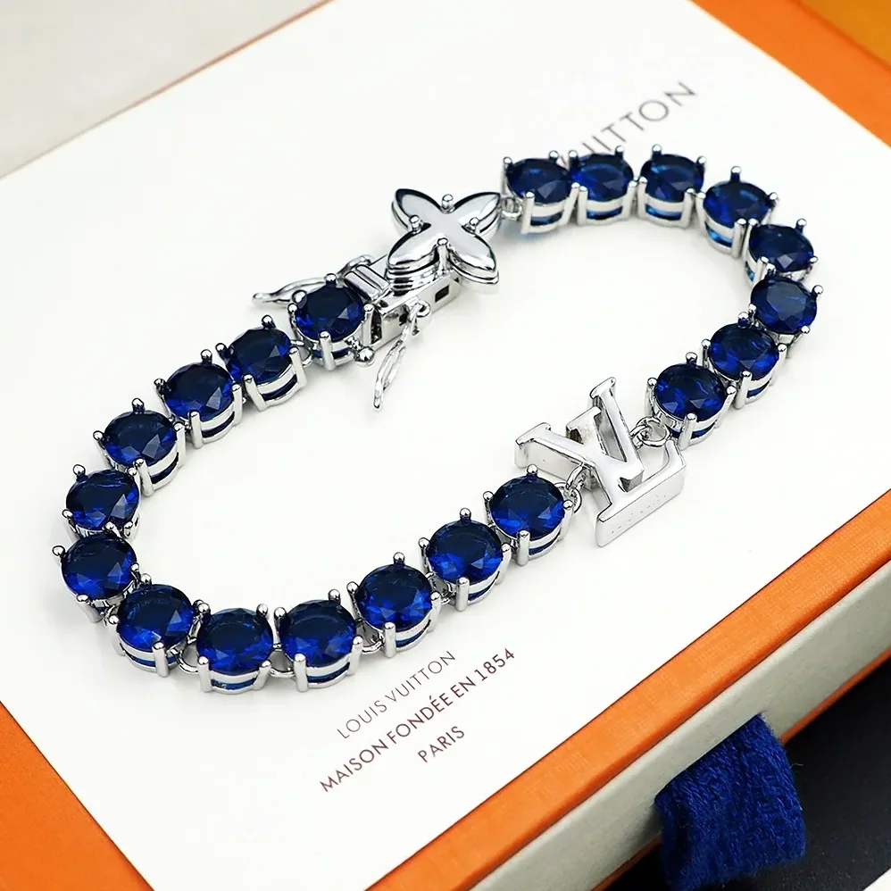 Louis Vuitton Crystal Bracelet Blue Louis Vuitton Crystal Bracelet Blue